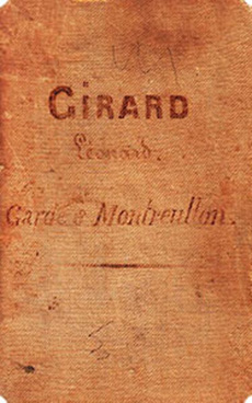 Carnet de marche de L. Girard