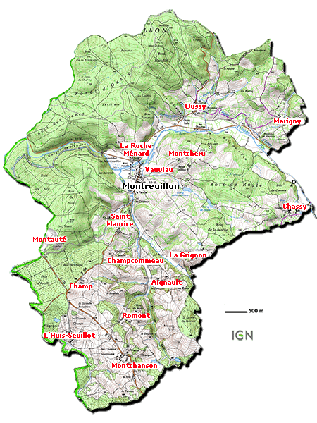 Carte de la commune