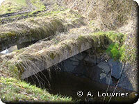 l'eau dégrade l'ouvrage